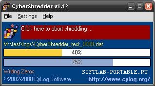 CyberShredder 1.12 Portable