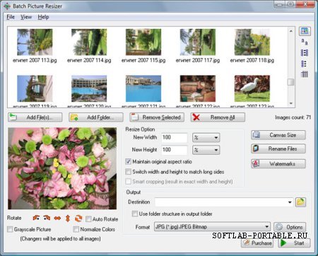 Batch Picture Resizer 2.9 Portable