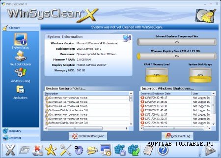WinSysClean X 10.00 Build 450 Portable