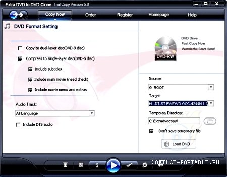 Portable Extra DVD to DVD Clone 6.82