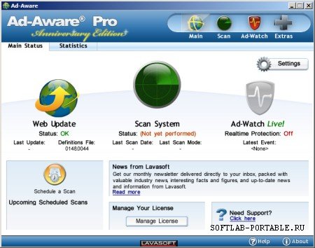 Lavasoft Ad-Aware 8.2.0 Portable
