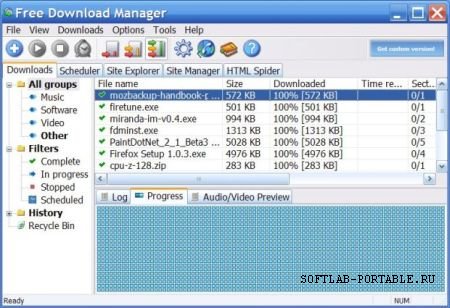 Free Download Manager 6.19.1.5263 Portable