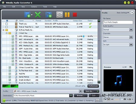 4Media Audio Converter Pro 6.1.2.1008 Portable