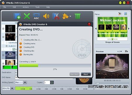 4Media DVD Creator 7.0.3.1214 Portable