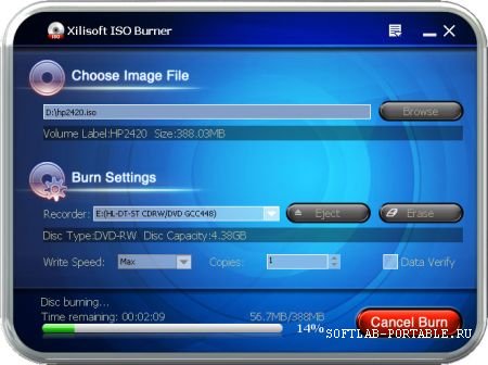 Xilisoft ISO Burner 1.0.56.1601 Portable
