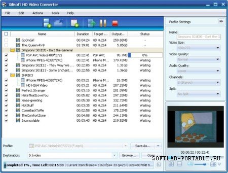 Xilisoft HD Video Converter 7.6.0.20121027 Portable