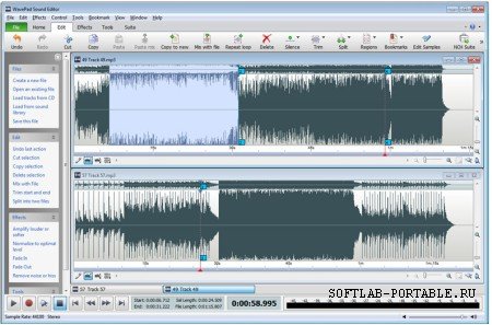 WavePad Sound Editor 17.99 Portable